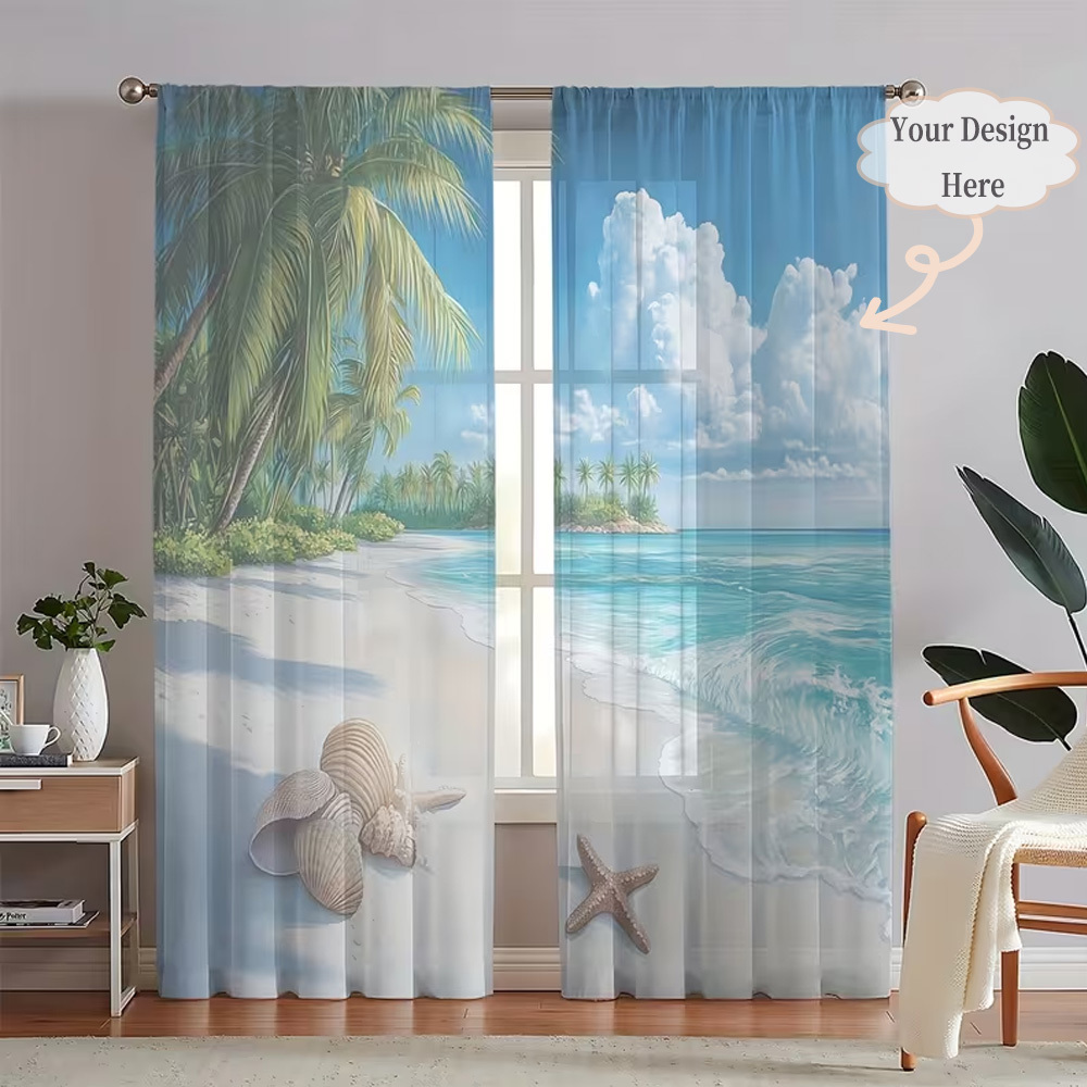 Textiles For Home - Tende Trasparenti Personalizzate 2D Piatte in