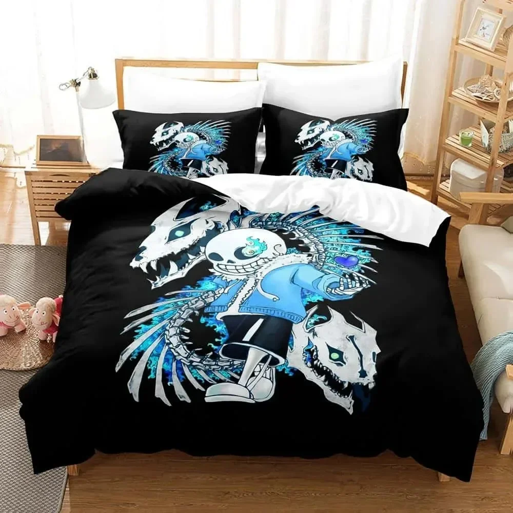 Home Textiles Bedding - Cartoni animati Undertale Sans Set biancheria