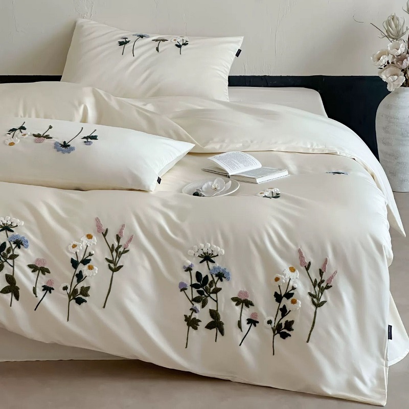 Home Textiles Towel Set - Stile pastorale 1000TC Cotone a fibra