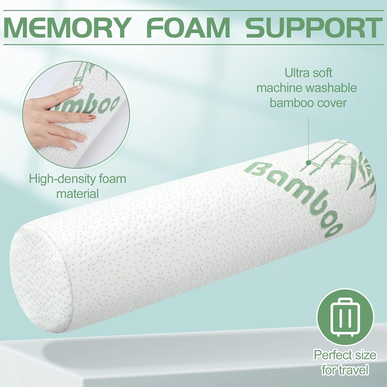 Cuscino in Memory Foam a Rullo - Bolster Pillow Long recensione e prezzo