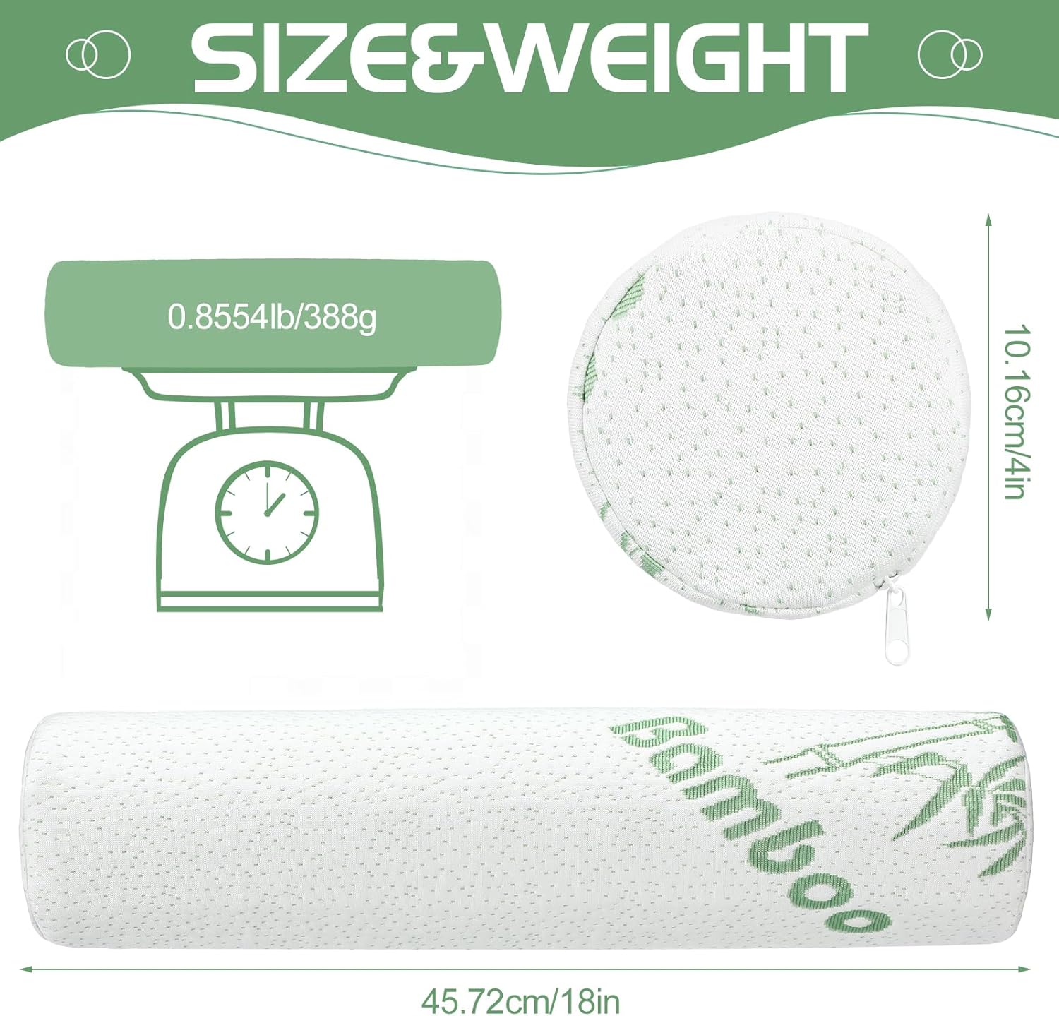 Cuscino in Memory Foam a Rullo - Bolster Pillow Long recensione e prezzo