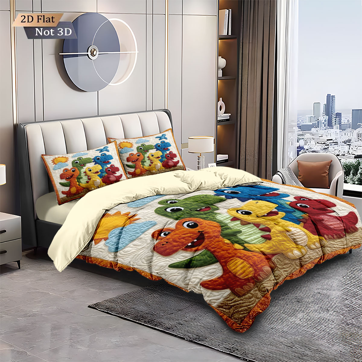 3 pezzi di cartone animato din - Home Textiles Bedding recensione e prezzo