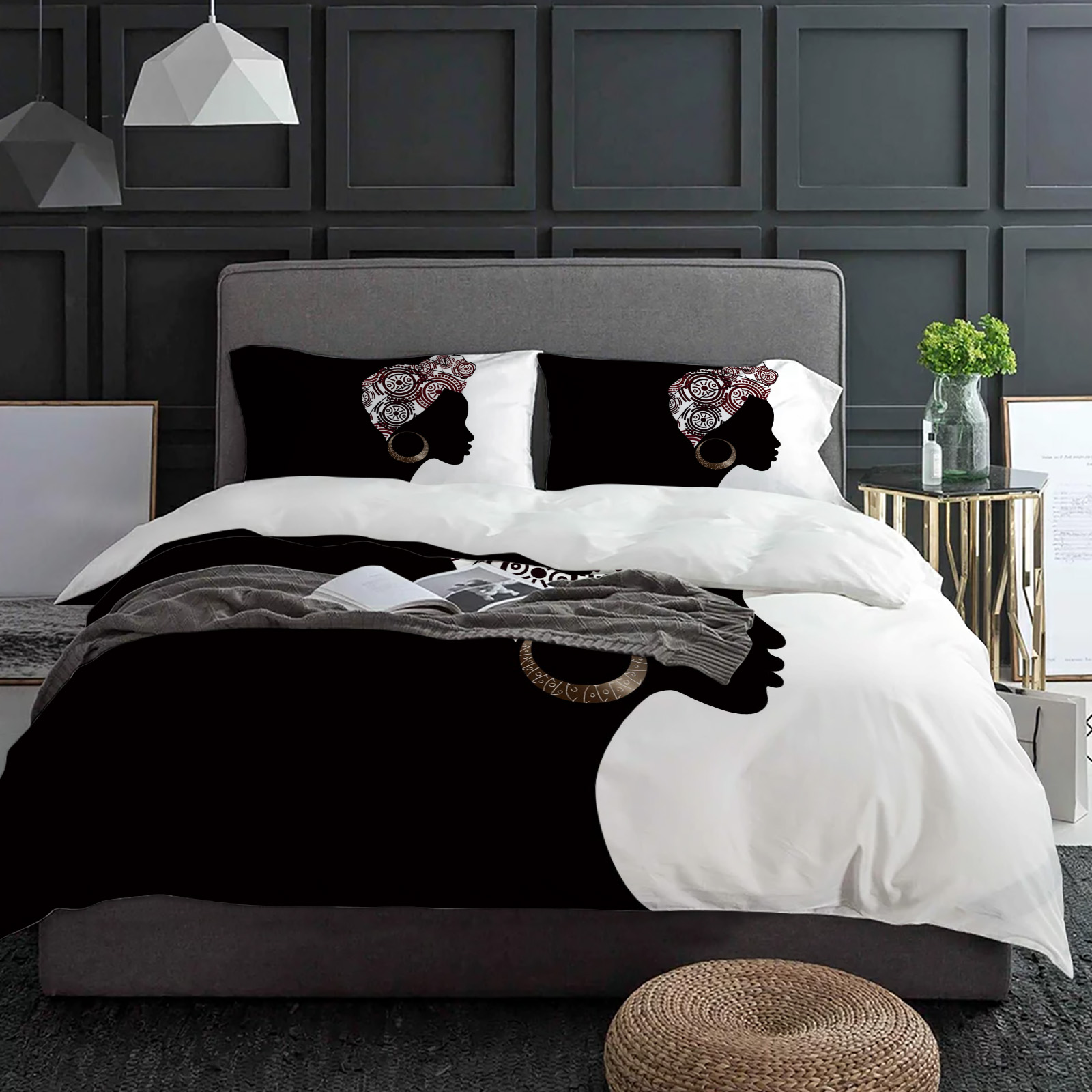 Nero Donna Nero Bianco Set bia - Home Textiles Bedding recensione e prezzo